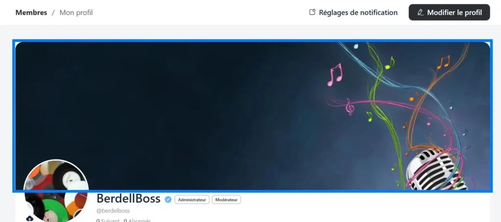 Illustration couverture de profil