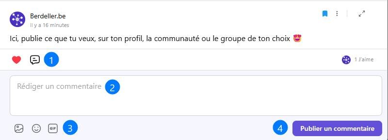 Illustration commenter sur Berdeller.be