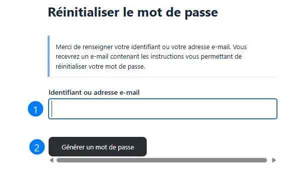 Illustration réinitialiser mon mot de passe oubié
